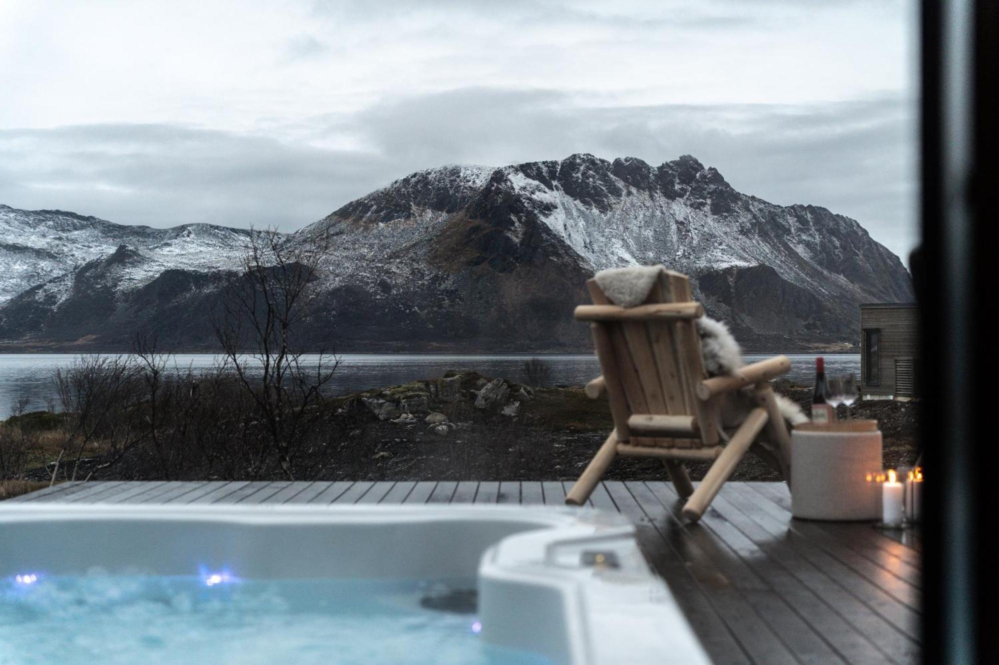 Luksushytte Med Jacuzzi, Summer&Winter Retreat Lyngværet Eksteriør billede
